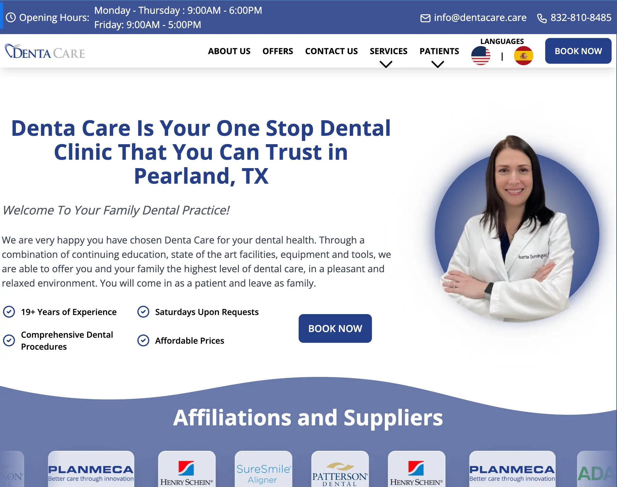Denta Care is a dental clinic website